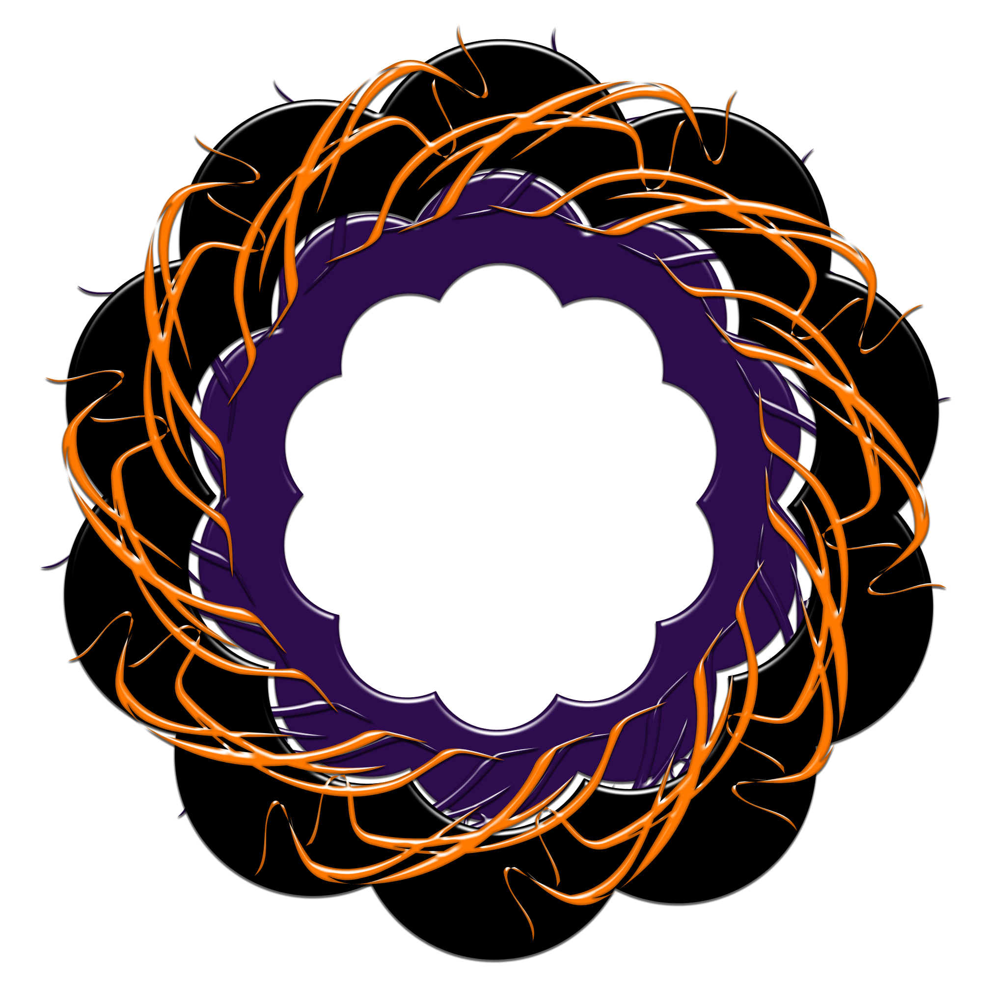 Halloween Theme Frame 2000 x 2000 @ Copyright Designs by Forte