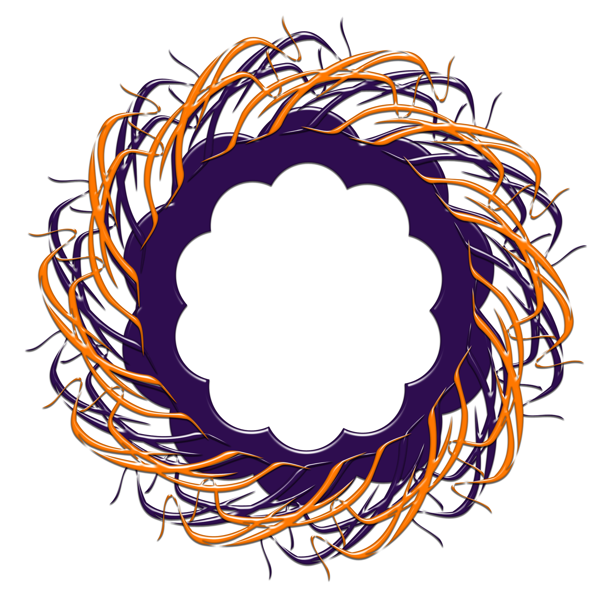 Halloween Theme Frame 2000 x 2000 @ Copyright Designs by Forte