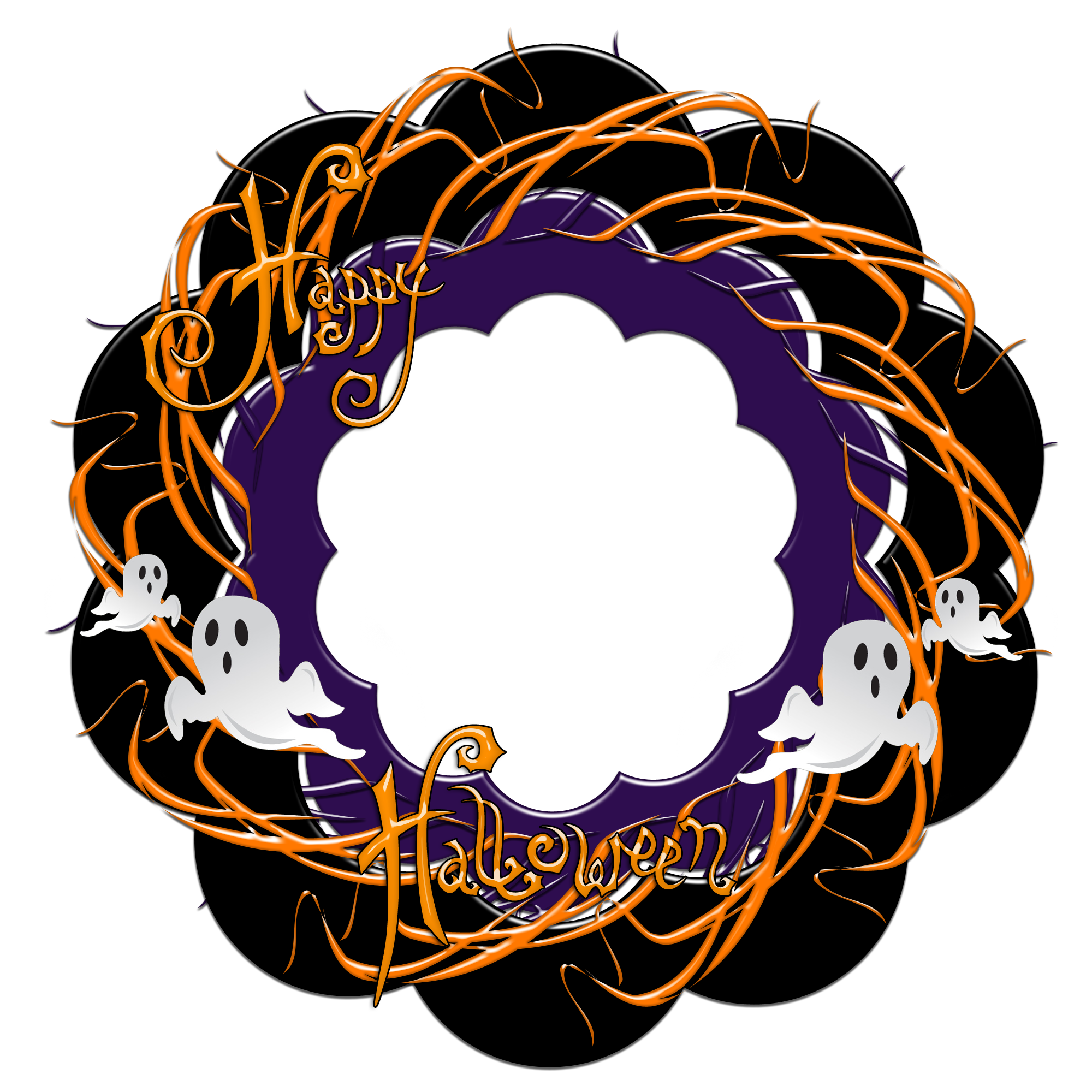 Halloween Theme Frame 2000 x 2000 @ Copyright Designs by Forte