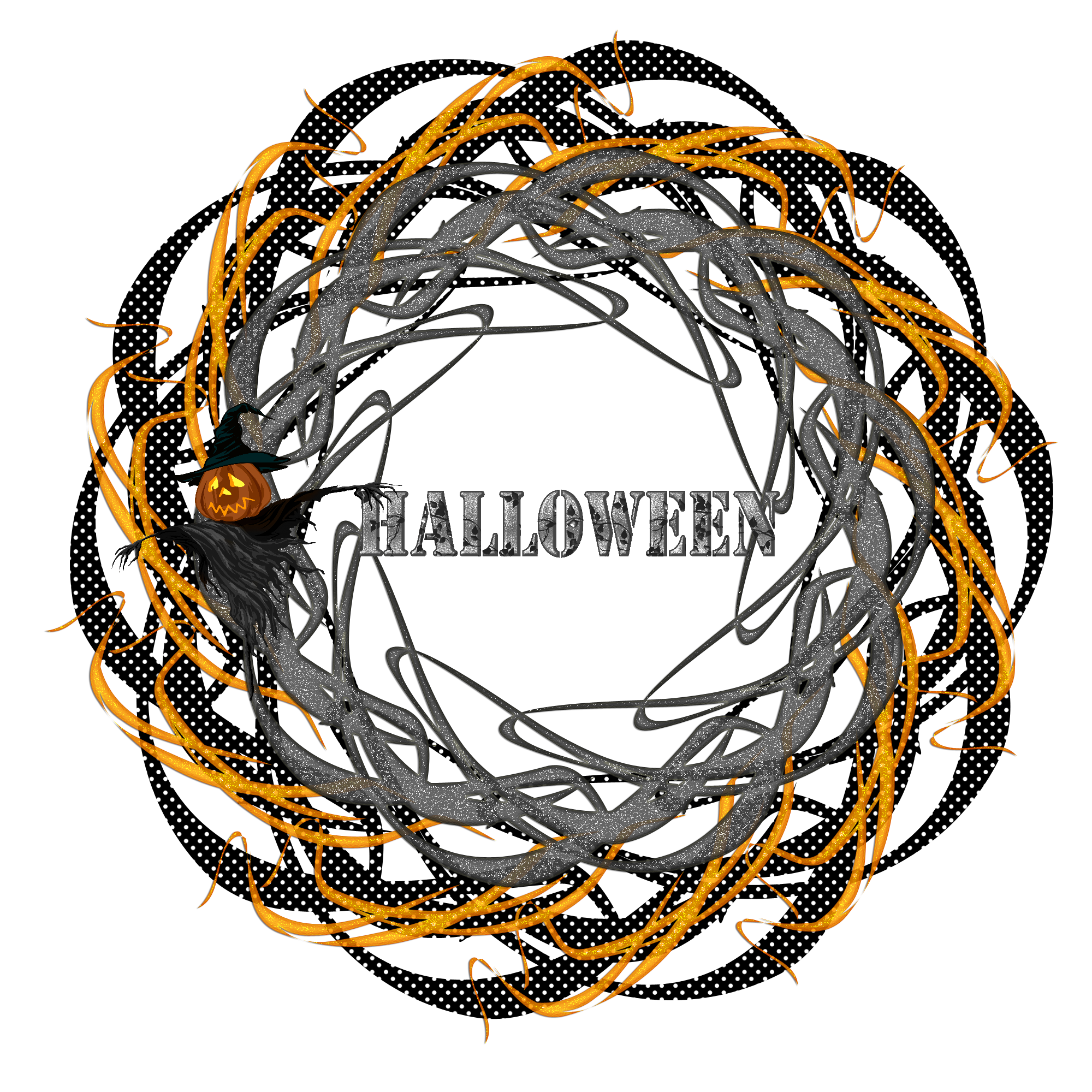 Halloween Theme Frame 2000 x 2000 @ Copyright Designs by Forte