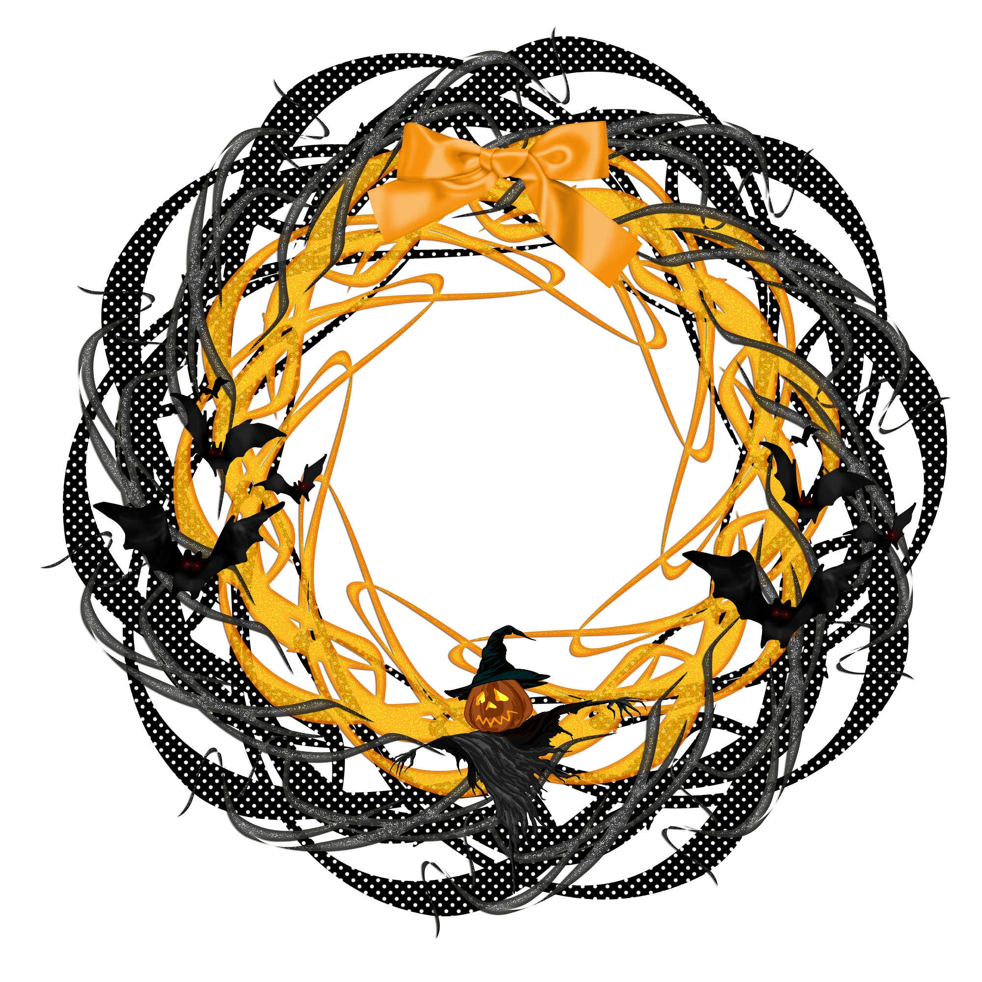 Halloween Theme Frame 2000 x 2000 @ Copyright Designs by Forte