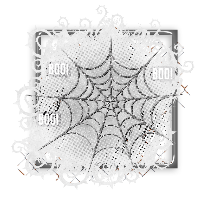 Halloween Cluster Frame 800 x 800 - Copyright Designs by Forte