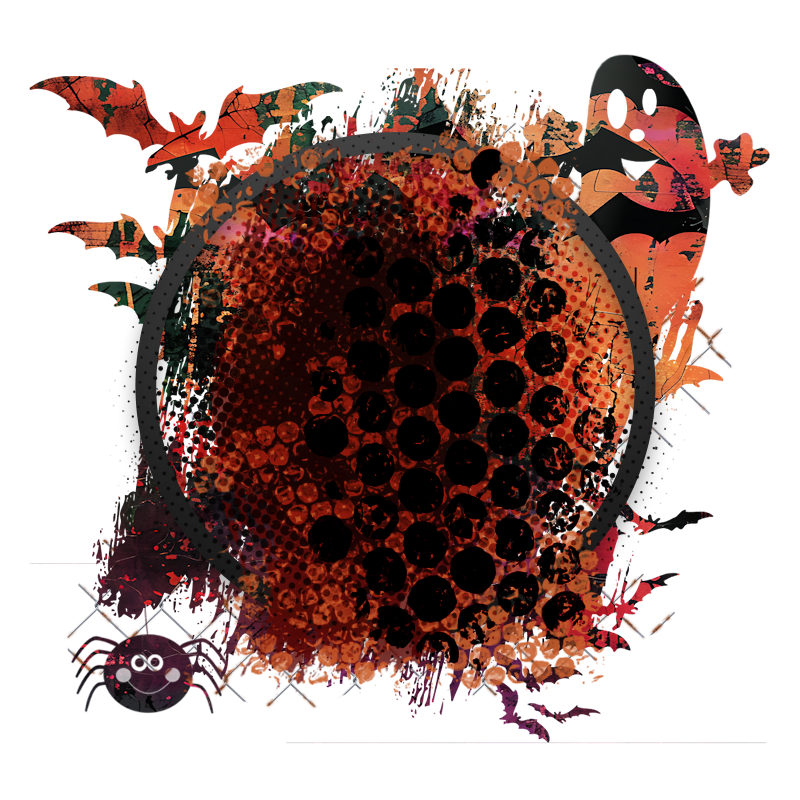 Halloween Cluster Frame 800 x 800 - Copyright Designs by Forte