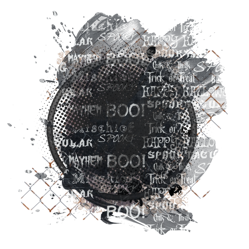 Halloween Cluster Frame 800 x 800 - Copyright Designs by Forte