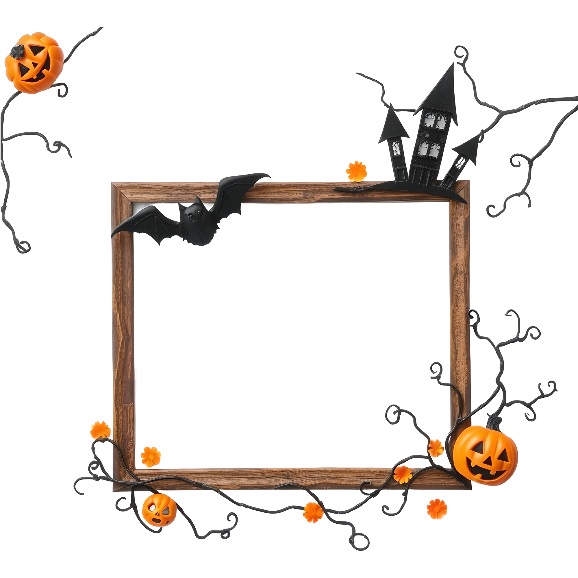 Halloween Theme Frame 2000 x 2000 @ Copyright Designs by Forte