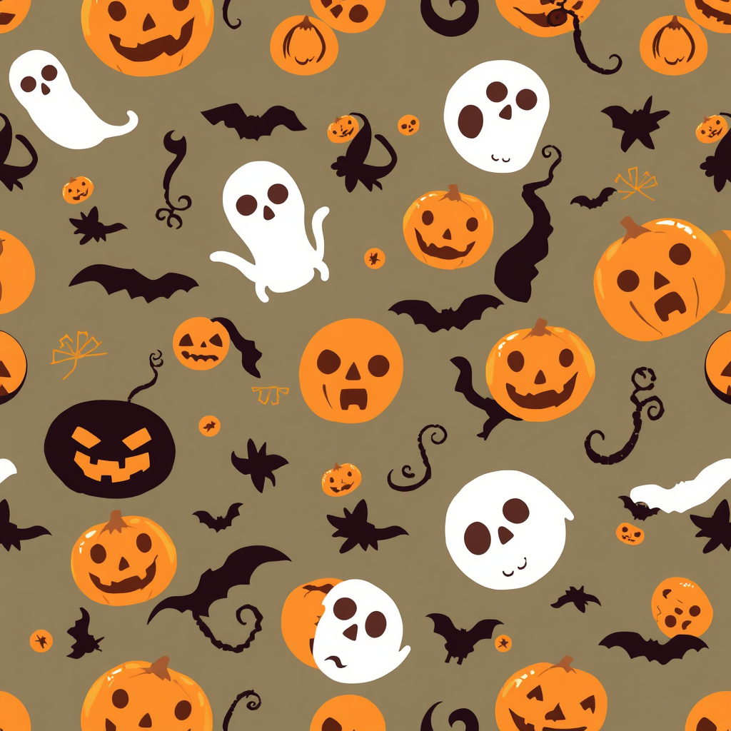 Halloween Witch Pattern 1024 x 1024