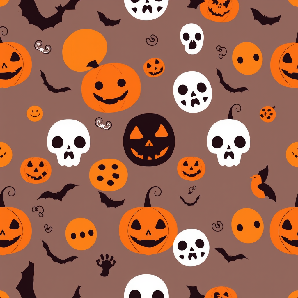 Halloween Witch Pattern 1024 x 1024