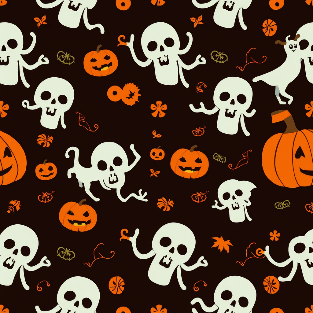 Halloween Witch Pattern 1024 x 1024