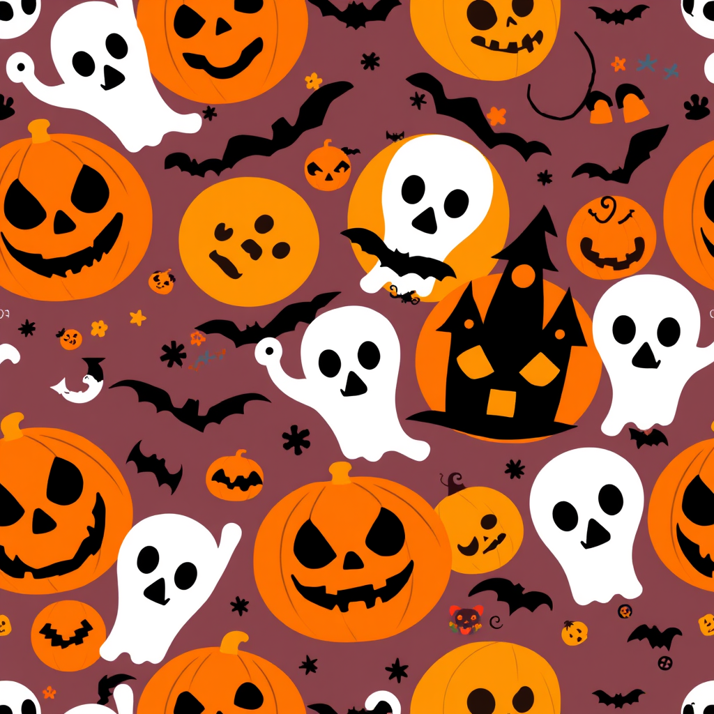 Halloween Witch Pattern 1024 x 1024