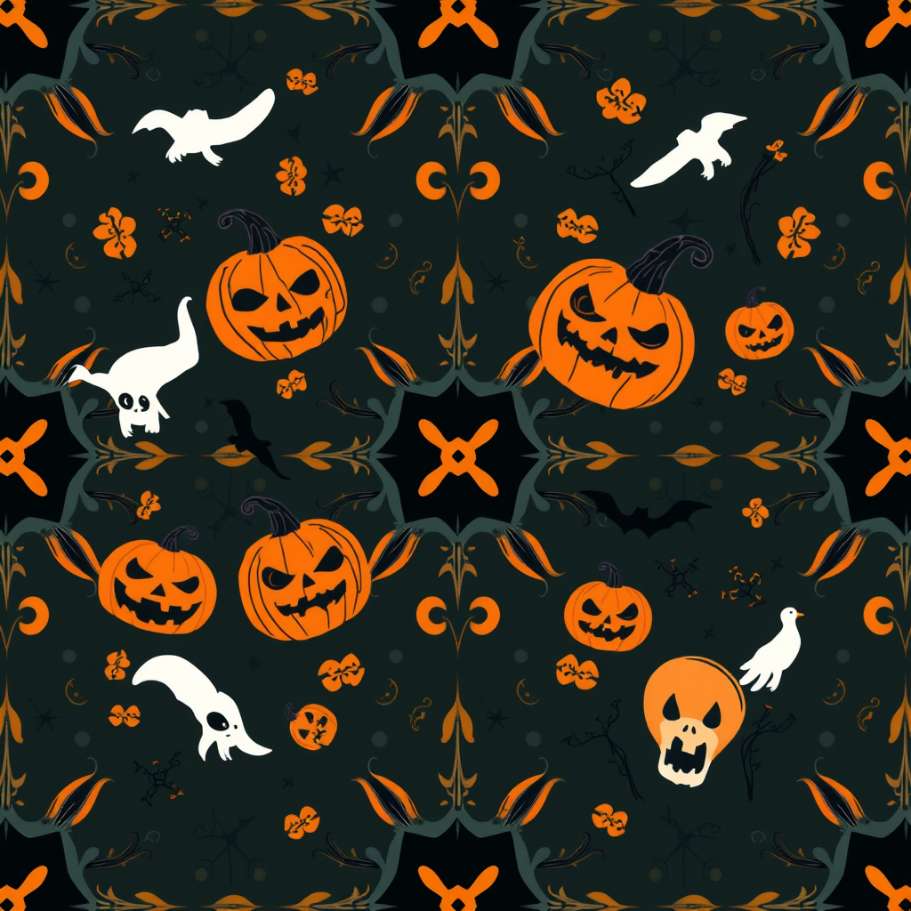 Halloween Witch Pattern 1024 x 1024