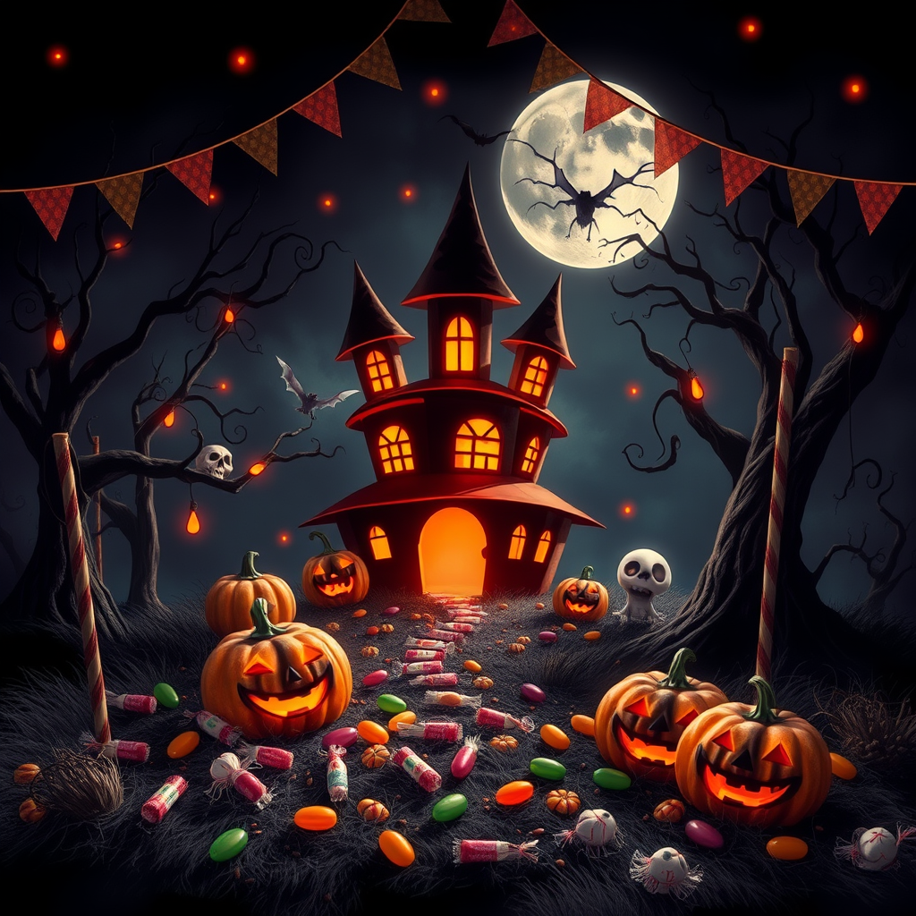 Halloween Witch Pattern 1024 x 1024