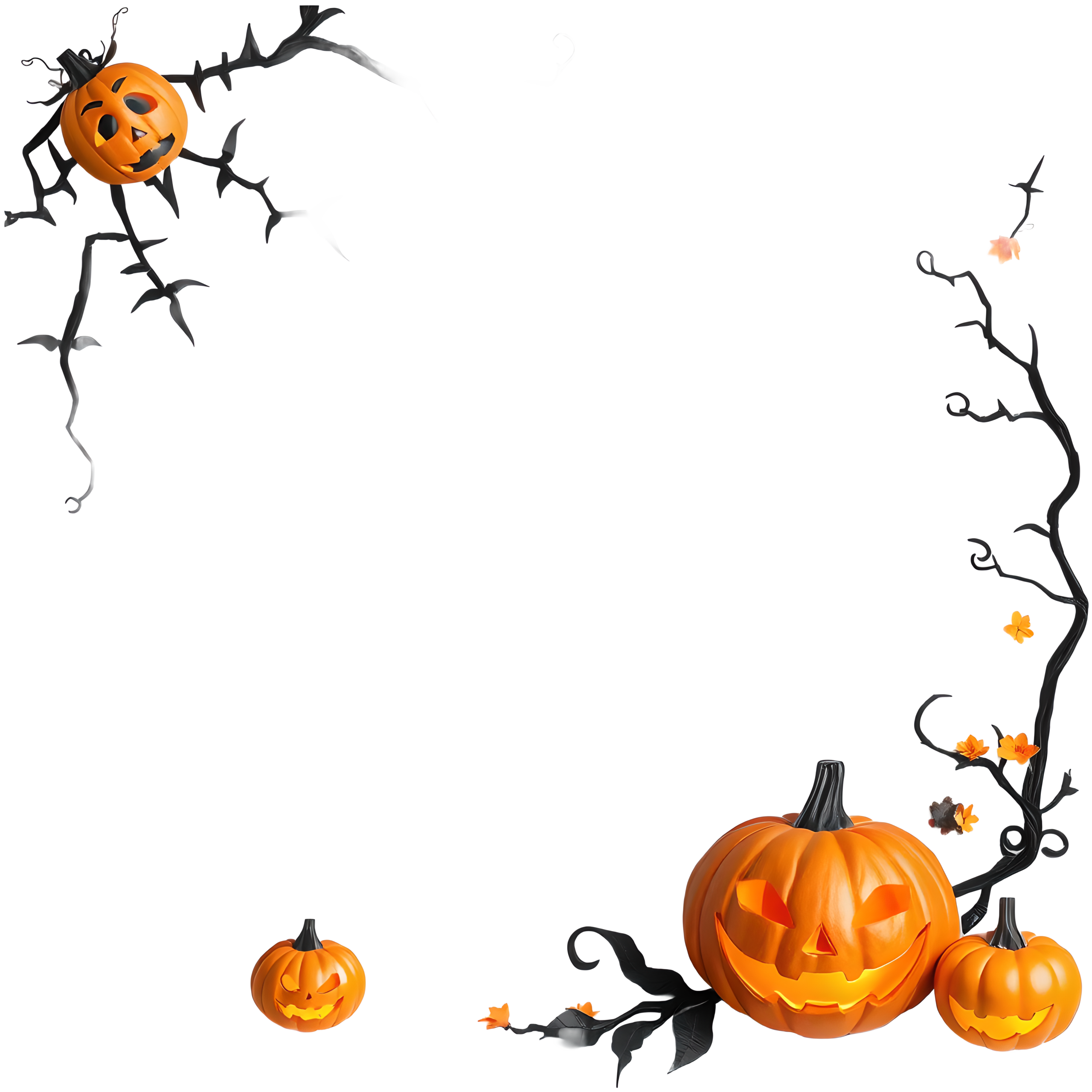 Halloween Theme Frame 2560 x 2560 @ Copyright Designs by Forte