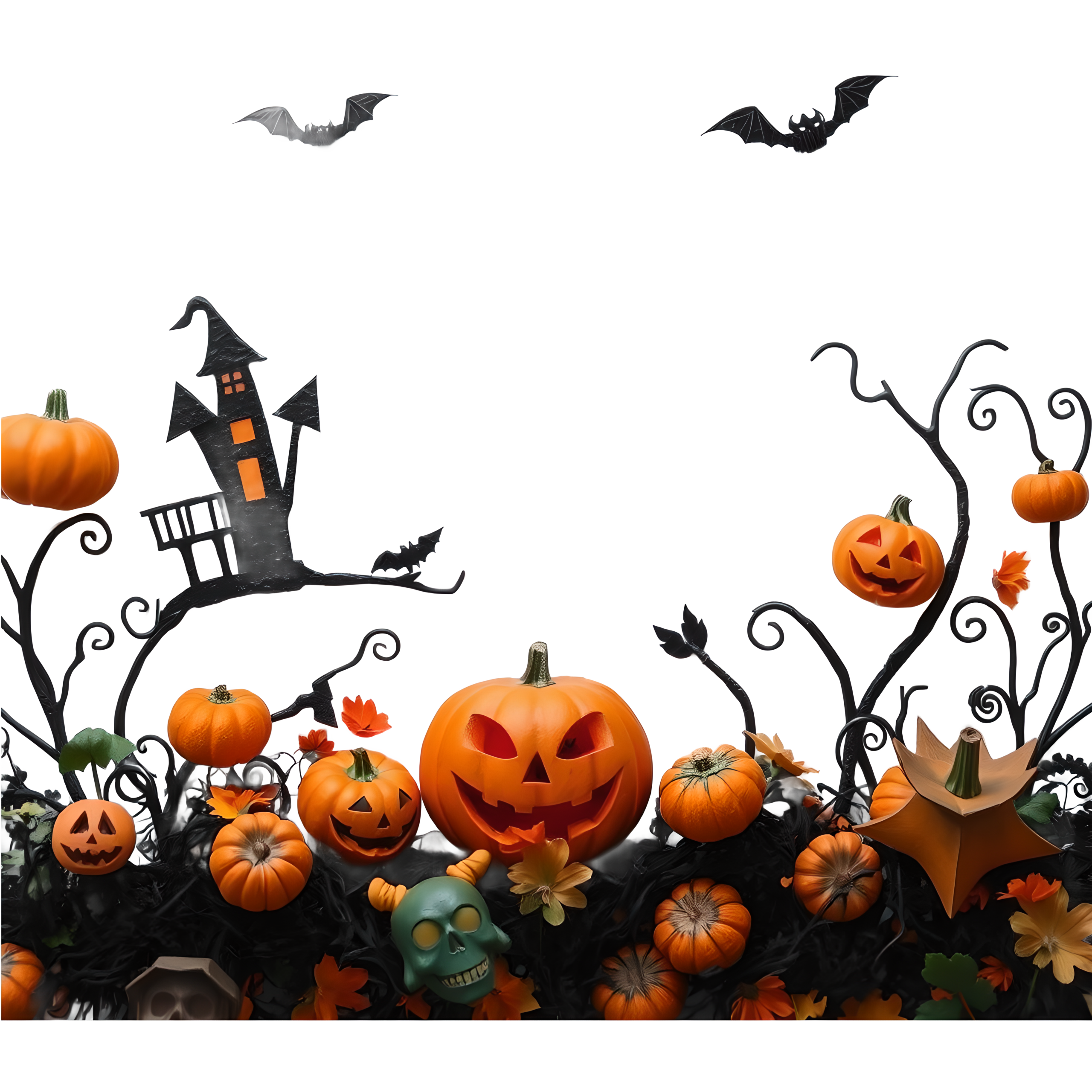 Halloween Theme Frame 2560 x 2560 @ Copyright Designs by Forte