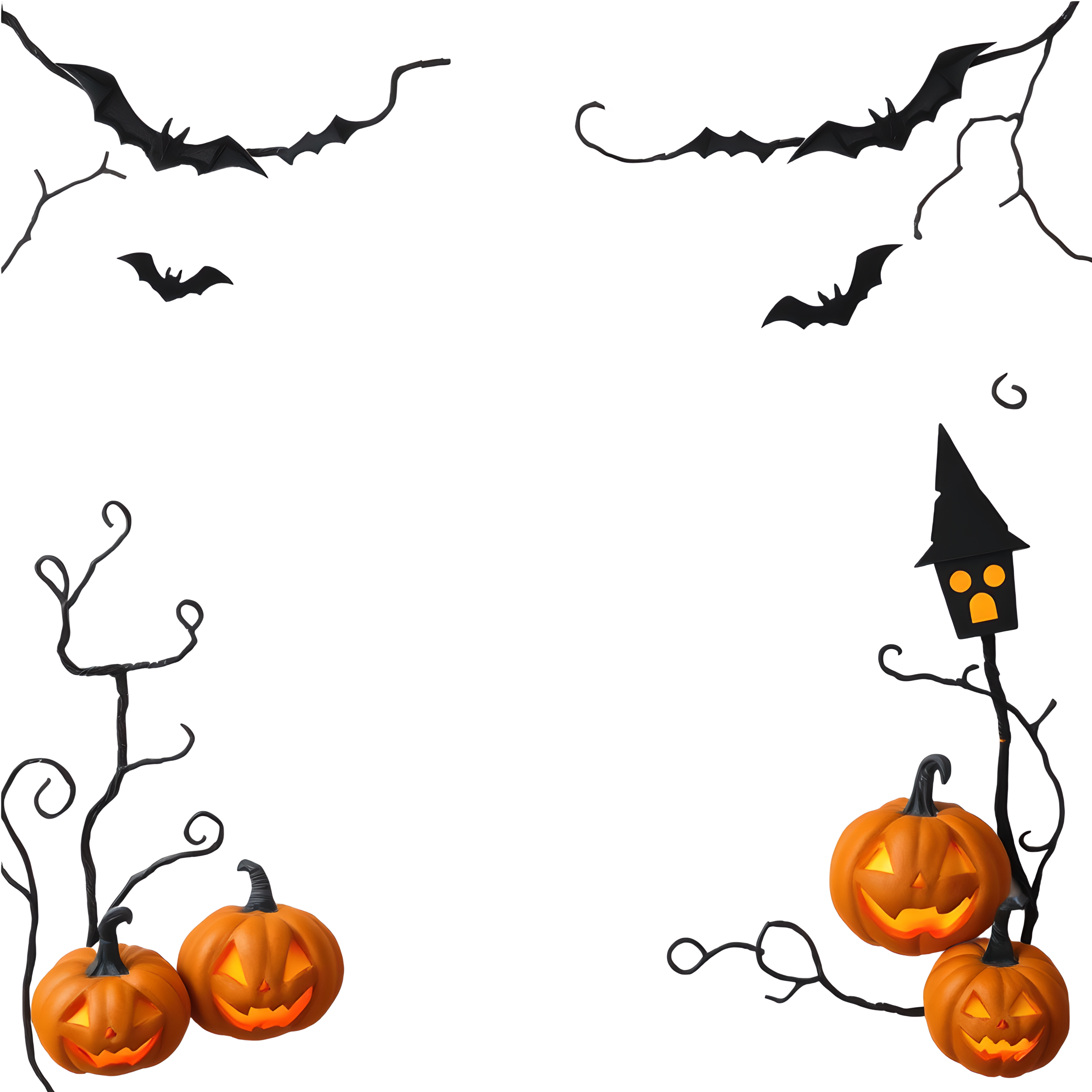 Halloween Theme Frame 2560 x 2560 @ Copyright Designs by Forte