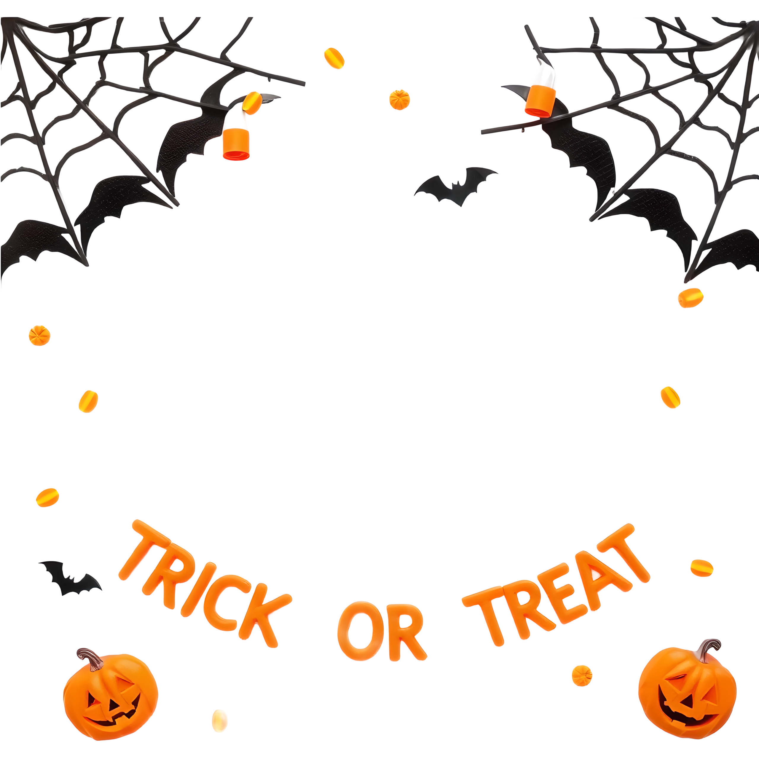 Halloween Theme Frame 2560 x 2560 @ Copyright Designs by Forte